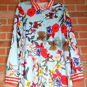 Floral shirt, 2X, boutique